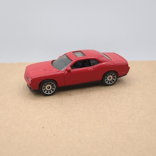 Matchbox red dodge challenger - red,